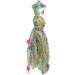 Feyley Star Shape Earrings | Pink Green Wool Thread Quasten Ohrrings | Colorful Ear Drops for Women - Buy Online on GoSupps.com