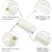 Metal Snap Hair Extension Clips - U-Shape Wig Clips for DIY Extensions (WHITE) - Buy Online on GoSupps.com