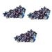 FOMIYES 3 Pcs Natural Crystal Amethyst Rock Home Accessories Good Crystal Desktop Adornment House Quartz Colorfulx3pcs 9.5X5.5CMx3pcs