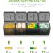 TookMag Large 4 Times a Day Pill Organizer - 7 Day Weekly Box with Dust-Proof Container - Buy Online on GoSupps.com