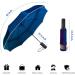 MRTLLOA 49 Inch Automatic Open & Close Windproof Travel Umbrella Compact Double Canopy Vented Waterproof Folding Golf Umbrellas for Rain Portable for Car Backpack Luggage for Women and Men 49 Inch Dark Blue - Buy Online on GoSupps.com