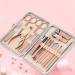 Nail Clippers Set Stainless Steel Nail Clippers 18 in 1 Set Nails Set Manicure Tool Set Rose Gold Suitable for Family Outdoor Travel Best Gift Pink - Buy Online on GoSupps.com