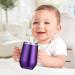 Stainless Steel Sippy Cup 10 oz | BPA Free, Double Wall Insulated | Toddler Straw Cup with Handles & Silicone Lid | Non-Spill, Purple - Buy Online on GoSupps.com