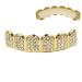 Kirdum Hip-Hop Tooth Clip - Gold-Plated Grillz with Rhinestones | Stylish Grilled Grill Caps for Cosplay & Parties - Buy Online on GoSupps.com