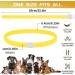 YOTANGO Dog Collar Repellent 2-Pack Dog Collar Repellency Slow Release Pleasant Aroma Waterproof - Yellow - Buy Online on GoSupps.com