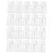 INOOMP 20 pi ces Lot de Tubes Gloss Transparent Miniatures avec Bouchon Blanc Contenants Vides pour L vres et Soin L vres Rechargeables Design Bouteille Portable et L ger Applicateur