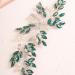 BERYUAN Peacock Green Crystal Rhinestone Pearls Wedding Hair Comb Teardrop Crystal Rhinestone Wedding Headband Silver Wedding Hair Accessories for Brides Bridesmaid (PEACOCK GREEN) - Buy Online on GoSupps.com