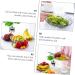 PRETYZOOM Home Fruit Tray 4pcs Snack Dried Multifunction Plates Fruits Small Household Candy Fruit Style European Trays Home 21X21CM Yellow - Buy Online on GoSupps.com
