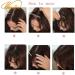 Bangs Hair Clip Synthetic Air Bangs Hairpiece Women Mini Fake Bangs Black Brown Hairpiece Extension for Girls Bangs Clip in Hair(Color:18-4) - Buy Online on GoSupps.com