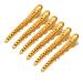 YS Alligator Hair Clips 6 Pack Professional Duck Bill Aluminum Clips for Styling Sectioning Salon and Home Hair Cutting Clips for Hairdresser