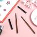 Nail Clean Up Brushes - 2pc Set with Round & Angled Head Pen for Nail Art Design & Polish Mistake Cleaning - Tea Brown - Buy Online on GoSupps.com