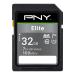 PNY 32GB Elite Class 10 U1 V10 SDHC Flash Memory Card - 100MB/s, Class 10, U1, V10, Full HD, UHS-I, Full Size SD 32GB FLASH CARD