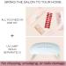Milky White Semi Cured Gel Nail Wraps - Neutral Lip Gloss Mani Kit with Prep Pads & Nail Accessories - 20 Pc. Salon Quality Gel Wraps - Buy Online on GoSupps.com