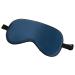 Sale!!Slip Silk Sleep Mask 100% Pure Mulberry 16 Momme Silk Eye Mask - Comfortable Sleeping Mask with Elastic Band + Pure Silk Filler and Interna (Navy Medium) 1 Count (Pack of 1) Navy