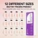 Gelike EC 240PCS Colored Gel X Nail Tips Medium Almond 2 in 1 X-Coat Tips - Sheer Nude | 12 Sizes for Salon & Home DIY - Buy Online on GoSupps.com