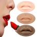 5D Open Mouth Silicone Lips Practice Skin - Light Brown | Flexible Model for Permanent Makeup Artists - 2022 Upgrade - Buy Online on GoSupps.com