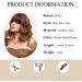 OUFEI Brown Mixed Blonde Wigs for Women Short Wavy Wig With Bangs Natural Synthetic Hair Heat Resistant Wigs for Daily Party Cosplay Wear - Buy Online on GoSupps.com
