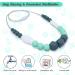 Sensory Chew Silicone Teething Necklace for Baby & Mom | Autism SPD ADHD Anxiety Nursing Biting | Oral Motor Teether Toy for Babies - Buy Online on GoSupps.com