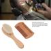 Baby Hairbrush Set with Goat Bristles | Newborn Hairbrush for Lacteal Scab Prevention | Double Sided Comb | Wooden | Ideal Gift - Buy Online on GoSupps.com
