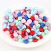 Hole Cord Lock Stopper spring buckle Cord Locks 100pcs 10mm Flat Adjustment Buckle Beads Silica Gel Bottons For Mask Elastic Cord Colorful Rope Lock DIY Strap Cord End(Bean Paste) - Buy Online on GoSupps.com