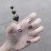 HUIL Artificial Nails False nails Black bride wearing a fake manicure patch