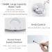 Buy McBazel Volcano Aroma Diffuser - 560ml with Timer Light Change & Remote Control | EU Connector - White/Crack - Buy Online on GoSupps.com
