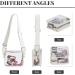 PVC Clear Crossbody Bag - Stadium Approved Shoulder Purse for Women - White - Buy Online on GoSupps.com