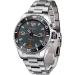 SHMIOU English Talking Watch Unisex for The Blind Visually Impaired Elderly Man Woman Men Ladies Stainless Band Quartz with Alarm Black Dial Silver Frame