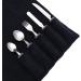 Stainless Steel Weighted Utensils for Hand Tremors & Weak Grip - 7 Piece Set with Non-Slip Handles, Ideal for Elderly & Handicapped - Includes Travel Pouch and Adult Bib - Buy Online on GoSupps.com