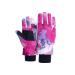 Century Star Kids Waterproof Gloves Snow Gloves Warm Winter Gloves for Kids Boys Girls Ski Gloves Sport Mittens One Size(Fits 8-14 Years) Pink Print(Random Irregular Graffiti)