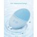 Ezbasics Waterproof Ultrasonic Facial Cleaning Brush - Deep Cleansing & Massage - Inductive Charging (Blue) - Buy Online on GoSupps.com