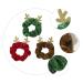 minkissy Christmas Hair Rope Ponytail Holder Xmas Hair Scrunchies Elk Hair Scrunchies Hair Ropes Bobbles Hair Ponytail Decorative Rubber Band Hair Tie Holder Fabric The Bubble Miss
