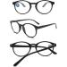Koosufa Anti Blue Light Reading Glasses for Men & Women | Round Lens | Anti-Fatigue Visual Aid | Available in Multiple Strengths - Buy Online on GoSupps.com