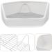 BESPORTBLE Rabbit Toilet Oversized Anti-Tipping Toilet Guinea Pig Potty Trainer Hamster Potty Ceramics White 30X26X12.5cm White - Buy Online on GoSupps.com