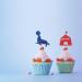 24pcs Circus Cupcake Toppers Circus Animal Cupcake Toppers Colorful Glitter Carnival Cake Decoration for Kids Carnival Themed Baby Shower/Birthday Party Supplies - Buy Online on GoSupps.com