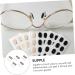 Healeeved 60 Leaf Sponge Nose Pads for Glasses | Self-Adhesive Anti-Nose Stickers | Soft Rubber Repair Set in 3 Colors | 1x0.8x0.15cm - Buy Online on GoSupps.com
