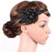 Retro Black 1920's Headband Gatsby Beaded Sequin Leaf Hair Band Boho Bridal Wedding Flapper Party - Buy Online on GoSupps.com