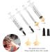 Vibury Mini Pet Feeding Syringes - 12 Silicone Nipples for Puppies Dogs & Cats - Ideal for International Shipping - Buy Online on GoSupps.com