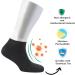 Cosyfeel Women Loose Diabetic Socks | 4-Pack Neuropathy Ankle Socks for Ladies | Super Soft Eco-Friendly Bamboo Material | Durable with Seamless Toe | Multicolour Patterns | 4 Seasons 4-7 CHARCOAL - Buy Online on GoSupps.com