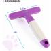 Poodle Pet Dog Grooming Rake | Dematting Tool with Stainless Steel Comb | Removes Loose Hair | Purple Handle - Buy Online on GoSupps.com