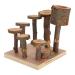 Nikou Hamster Toys Platforms Ladder Exercise Stairs Small Pet Climbing Ladder Step Eco-Friendly Fitness Exercise Feeder Chew Toy Not Easy To Fall For Hamster(S)