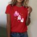 Valentine's Day Casual Loose Fit Short Sleeve T Shirt Printed Round Neck T Shirts Casual for Men and Women Red Medium - Buy Online on GoSupps.com