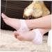 FRCOLOR 6 Pairs Gel Heel Support Gel Heel Socks Gel Heel Sleeves Gel Heel Cushions Feet Cracked Socks Gel Foot Socks Silicone Heel Pads Dry Feet Socks Ankle Support Breathable White - Buy Online on GoSupps.com