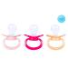 J&Or Classic Original Adult Pacifier Dummy - Three Color Pack (Hot Pink, Flamingo Pink, Caramel Yellow) - Buy Online on GoSupps.com