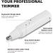 Nose and Ear Hair Trimmer Clipper Professional Nose Hair Trimmer for Men Easy to Clean (White) Battery Not Included - Buy Online on GoSupps.com