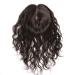 Yanamy Curly Real Hair Attachments - 14x14 cm Silk Base Crown Part for Thinner Hair - Natural Black 20.3 cm - Buy Online on GoSupps.com
