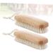 Buy Gleavi 2-St Cloth Washing Brush - Wooden Handle Cleaning Brushes for Shoes Coats & More | Eco-Friendly Bamboo & Bristle Design - International Shipping Available - Buy Online on GoSupps.com