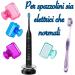 Electric Toothbrush Cover - Hygienic Dustproof & Recyclable Bristle Protection | 4 Colorful Clips - Light Blue & Blue - Buy Online on GoSupps.com