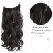 20 Dark Brown Invisible Wire Synthetic Hair Extensions for Women - Natural Wavy Style - Buy Online on GoSupps.com