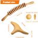 Riisoyu Wood Massage Roller Set - Fascia Trigger Point Relief Tool for Back Legs Neck & Muscle Relaxation - Buy Online on GoSupps.com